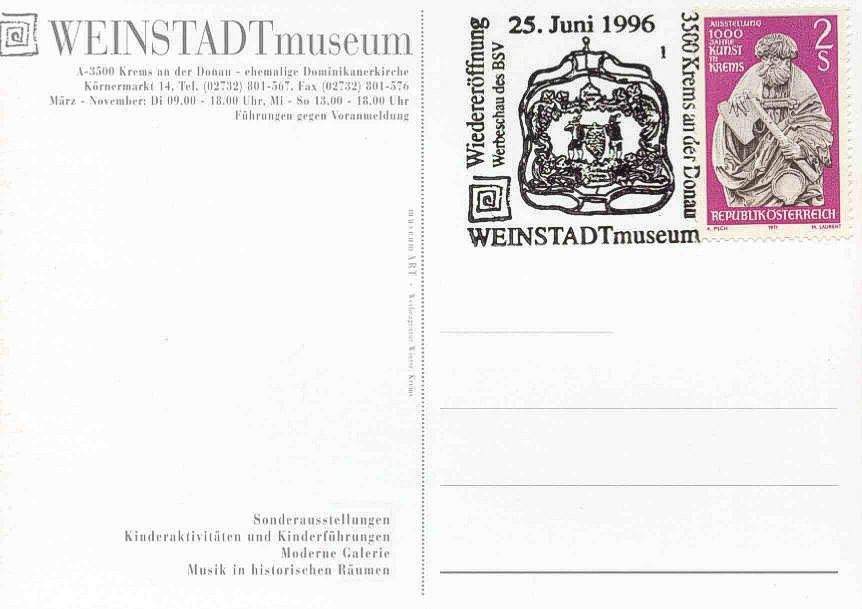 Wiedererffnung WEINSTADTmuseum in Krems