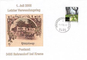 Schließung Postamt 3495 Rohrendorf bei Krems Schließung Postamt 3495 Rohrendorf bei Krems