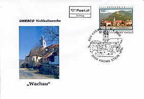 Ersttag der Sonderpostmarke 'UNESCO Weltkulturerbe - Wachau'