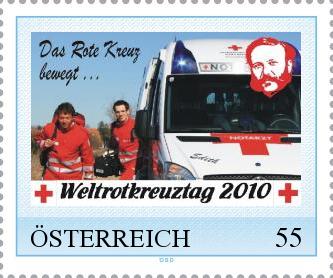 Personalisiert Marke Weltrotkreuztag 2010